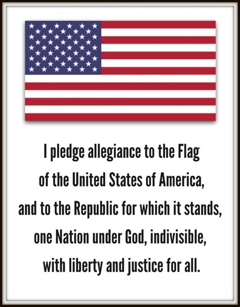 The Pledge Of Allegiance To The American Flag Printable Pdf Full Text