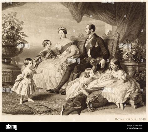 Queen Victoria and Prince Albert's young family Stock Photo - Alamy