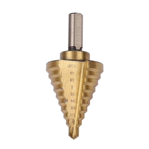 Step Drill Cone Drill Bits High Speed Steel 10 Steps 1 4 To 1 3 8inch