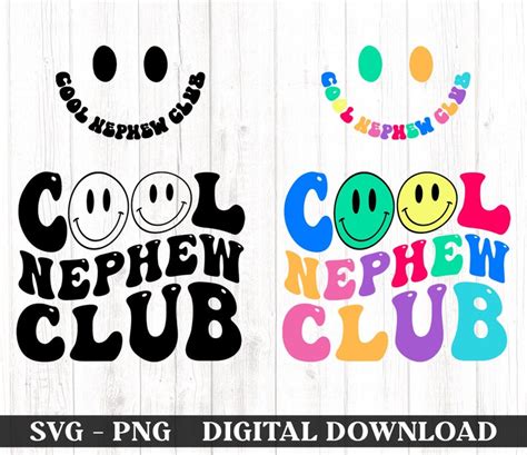 Cool Nephew Club Svg Png Cutting File Aunt Shirt Svg Best Etsy