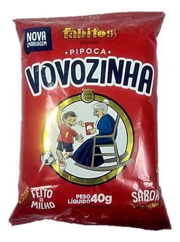 Pipoca Vovozinha 40g A Melhor A Famosa Sempre Crocante Sabor Doce