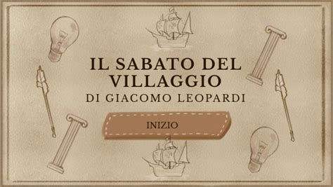 IL SABATO DEL VILLAGGIO DI LEOPARDI