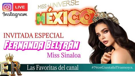 Fernanda Beltr N Miss Universe Sinaloa Entrevista Youtube