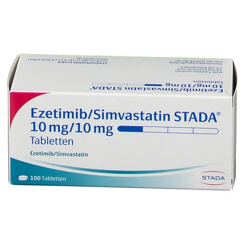 EZETIMIB Simvastatin STADA 10 Mg 10 Mg Tabletten 100 St Shop Apotheke