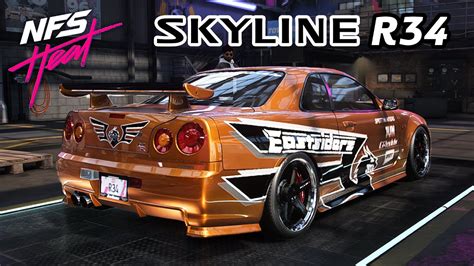 Need For Speed Heat รถสกายไลน์จีทีอาร์ในตำนาน Eddie S Skyline แต่งรถ Nissan Skyline Gt R R34