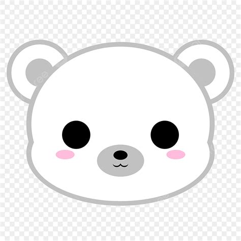 Polar Bear Head Clipart PNG Images, Cute Polar Bear Head, Bear, Polar ...