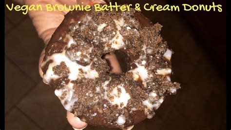 Vegan Brownie Batter And Cream Donut Recipe 🍩 Simply Char Youtube