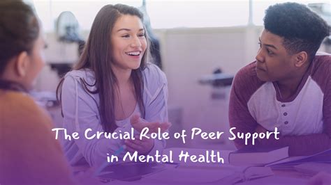 crucial role  peer support  mental health