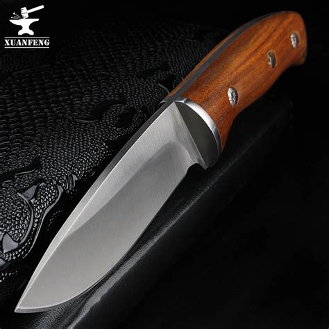 XUAN FENG Fixed Blade Knife Camping Hunting Survival Knife 5Cr13Mov