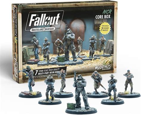 Modiphius Entertainment Fallout Wasteland Warfare Ncr Core Miniaturbox