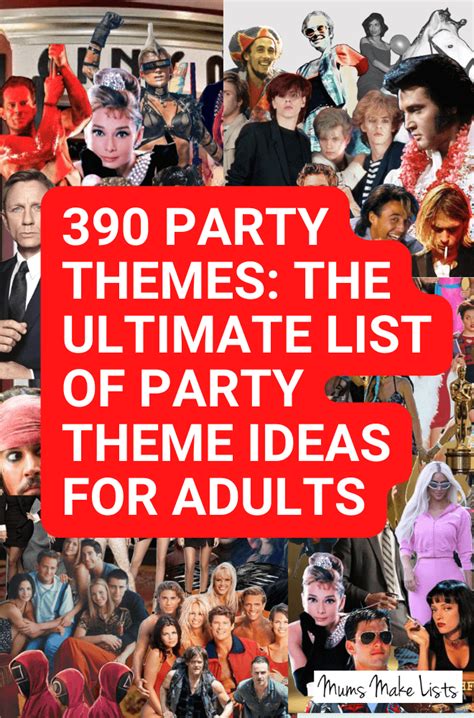 406 Best Party Themes For Adults 2024 2024