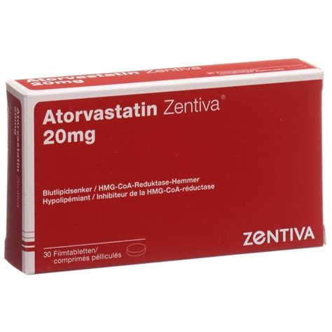 Atorvastatine Zentiva Filmtabl Mg Blist Stk Online Bestellen