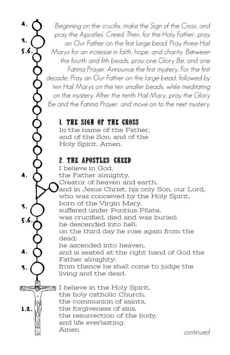 Pdf Guide How To Pray The Rosary Printable Booklet Free Printable