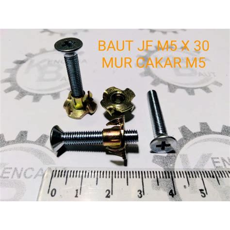 Jual Baut Jf M X Mm Galvanis Dan Mur Cakar Baut Speaker Kunci