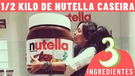 Como Fazer NUTELLA CASEIRA Receita Rende Mais De MEIO QUILO Como