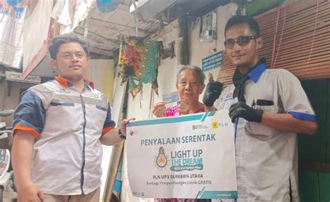 Program Light Up The Dream PLN UP3 Surabaya Utara Bantu Nyalakan