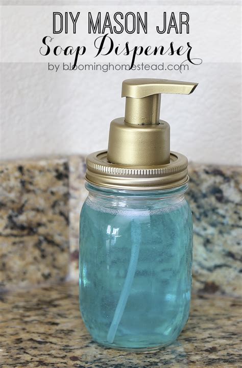 DIY Mason Jar Soap Dispenser - Blooming Homestead