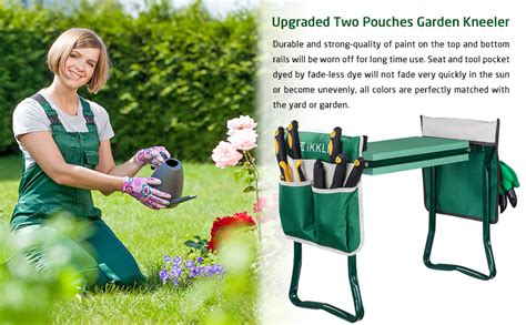 Garden Folding Kneeler Seat Portable Garden Kneeler For Gardening