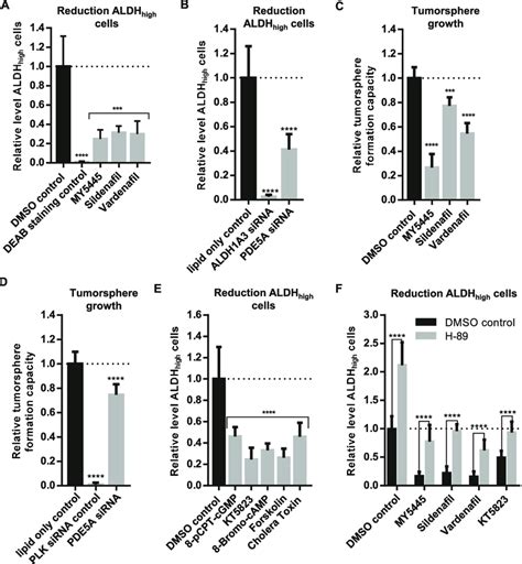 PDE5 Inhibition Reduces The Level Of ALDH High Cells And The