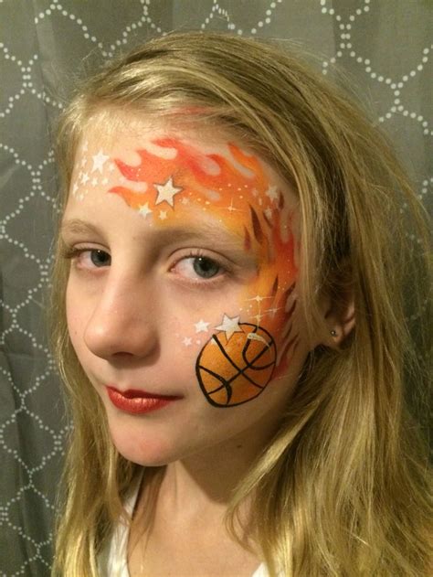 Basketball Face Painting Artist Angie The Fairy From Fairies And Other