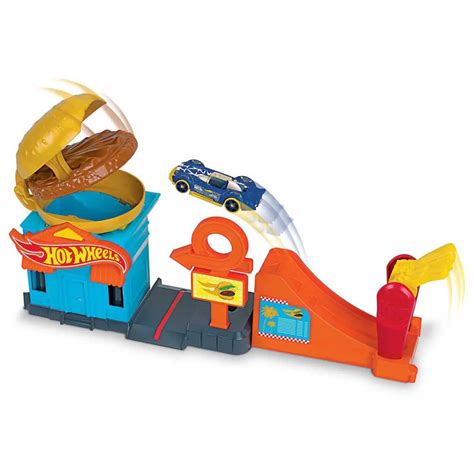 Hot Wheels City Downtown Burger Dash Play Set Multicolor Kidinn