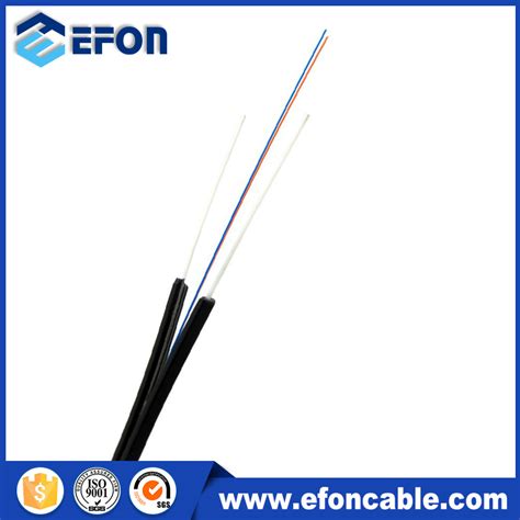 FTTH 2 Fibras Bow Type LSZH Recubrimiento Cable Fibra Optica 2fibras