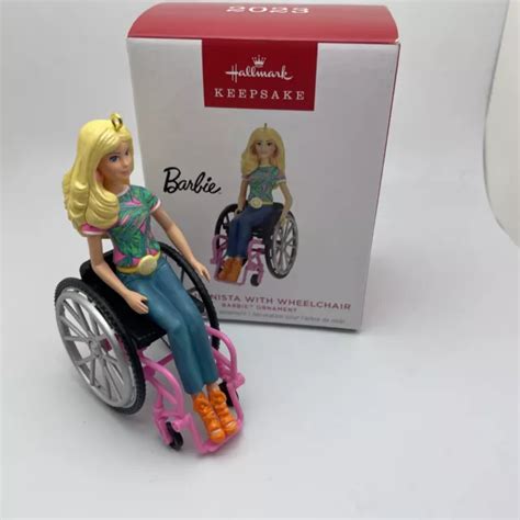 Hallmark Fashionista With Wheelchair Barbie Keepsake Christmas