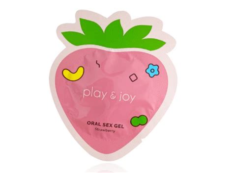 Play And Joy Oral Sex Gel Strawberry 3ml 5pcs Adult Loving