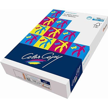 Color Copy Papier A G M Packung Blatt Amazon De