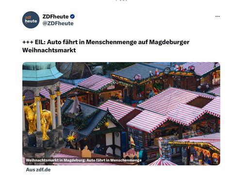 UPDATE Anschlag Auf Weihnachtsmarkt In Magdeburg Arzt Islam