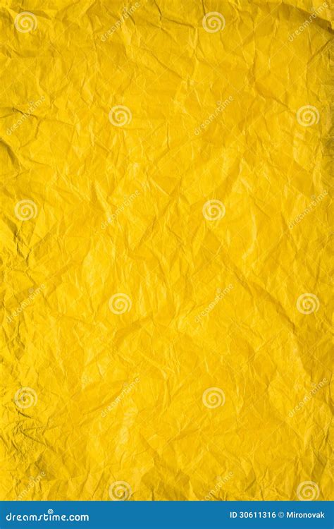 Yellow Crumpled Paper Texture Royalty Free Stock Photo Cartoondealer