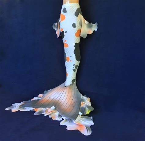 Koi Fish Mermaid Tail Swimmable Fabric Mermaid Tails For Etsy