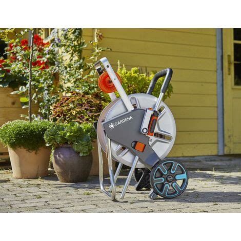 Carrello Avvolgitubo Da Giardino GARDENA CleverRoll M Easy Metall Set