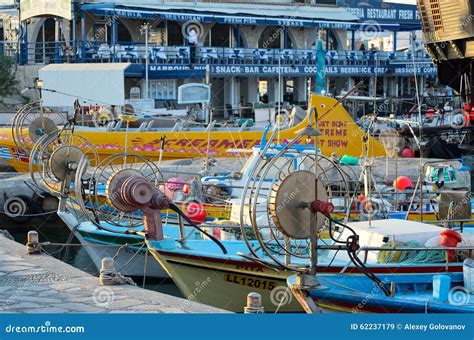 Fishing Boats And Yachts Ayia Napa Cyprus Editorial Stock Image