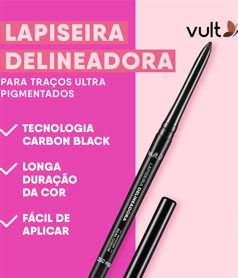 Lapiseira Delineadora Para Olhos Preto G Vult