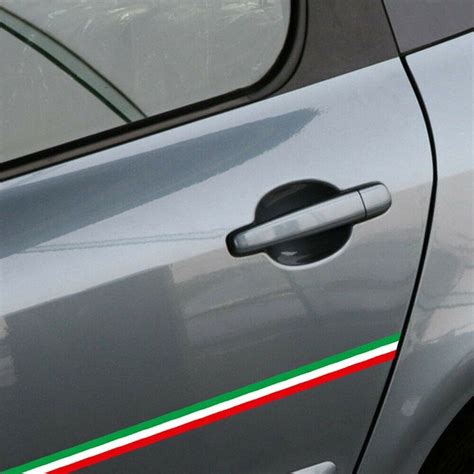 Premium Quality Italian Italia Flag Car Sticker Strip Decal Cm Cm