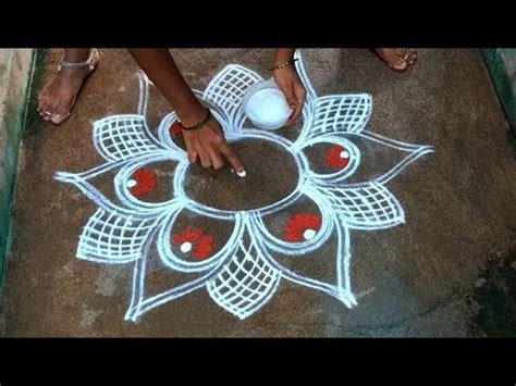 Margazhi Madham Simple Easy Padi Kolam Easy For Beginners Small