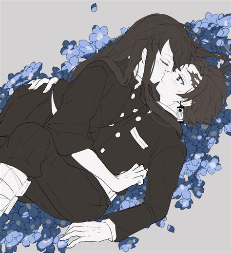 Tanjiro X Muichirou Kiss Fanart Pfp And Muichiro Manga Art Art Anime