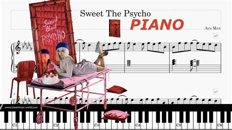 Sweet The Psycho Ava Max Piano Sheets Piano Score Ava Max