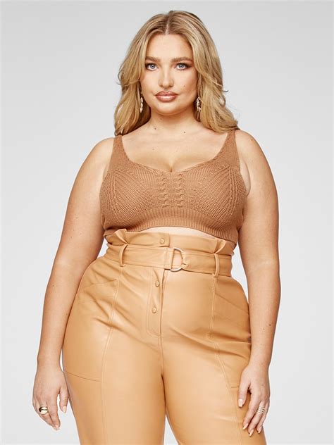 Plus Size Liza Cropped Tank And Cardigan Set Fashion To Figure