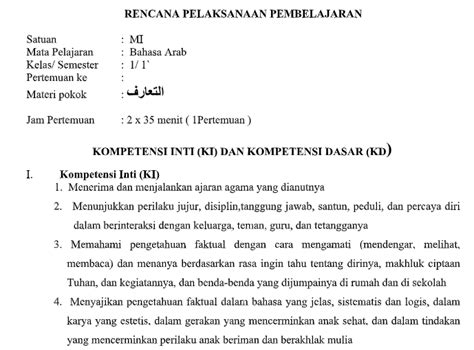 Detail Contoh Rpp Bahasa Arab Koleksi Nomer 4