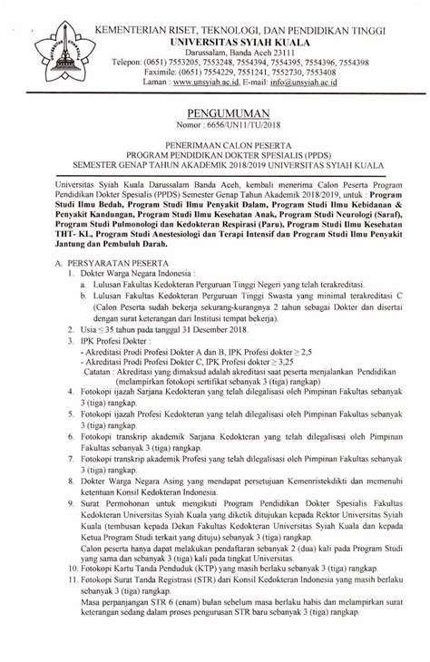 Pdf Pengumuman Penyakitdalam Unsyiah Ac Idpenyakitdalam Unsyiah Ac