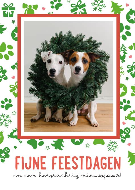 Staande Kerstkaart Met Grote Eigen Foto En Kaartje Go