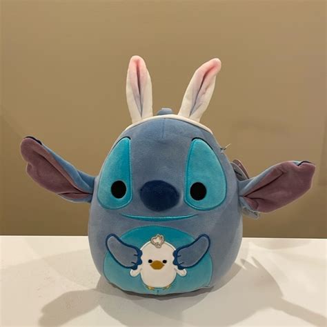 Squishmallows Other Nwt 8 Disneys Stitch With Bunny Ears Easter