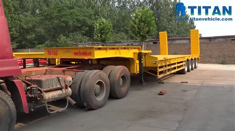 High Strength Hydraulic Steering Low Loader M M Tons Telescopic