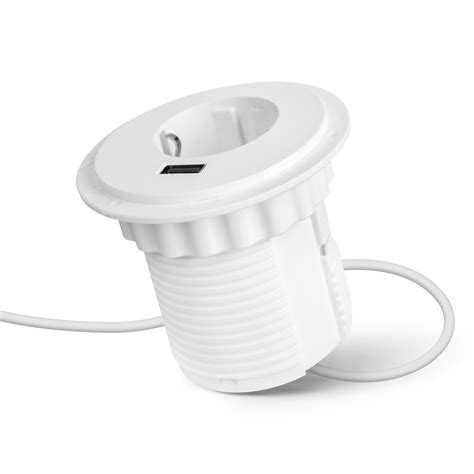 Mercaton® Контакт за вграждане с USB и Pop-Up система за бюра или ...