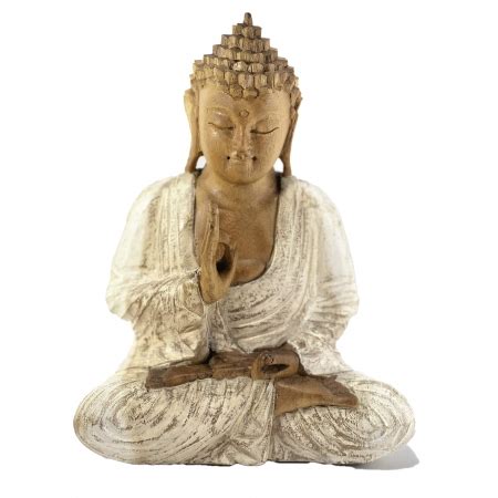 Terima Kasih Escultura Buda Sidartha Vitarka Mudra Em Madeira