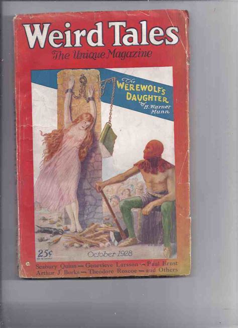 Weird Tales Magazine Pulp Volume 12 Xii 4 October 1928