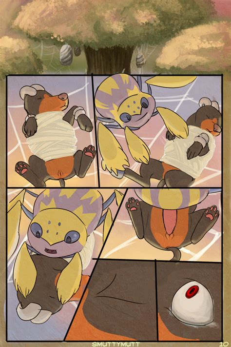 Rule 34 Bound Canine Comic Female Galvantula Houndoom Insects Male