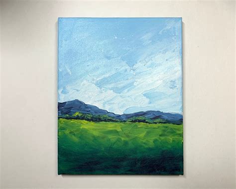 Original Landscape Painting Acrylic Painting Impressionist Landscape